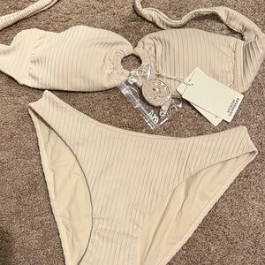 Monday Swimwear Cream Bikini Set